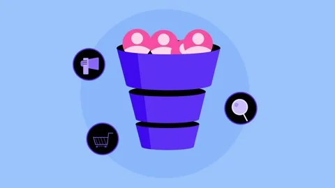 Sales funnel Stock Footage 302472233