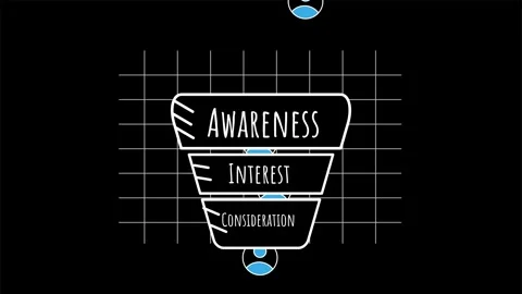 Sales funnel Stock Footage 305189282