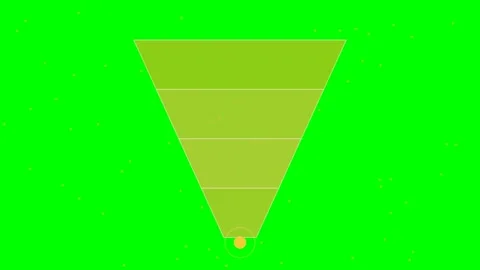 Sales Funnel Liquid Flow Animated Business Data Motion Graphic Stock Footage 341913881