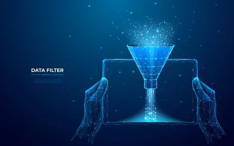 Sales Funnel on Tablet Stock Illustration