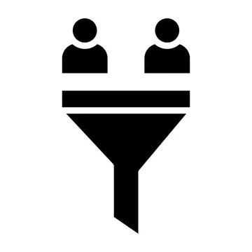 Sales Funnel Vector Icon Design Illustration Stockillustratie