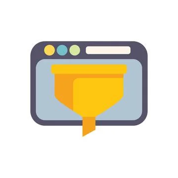 Sales funnel website conversion rate optimization digital marketing strateg.. Stock Illustration