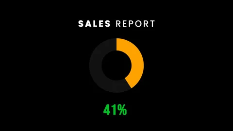 Sales graph countdown animation for graphic information 動画素材 341779247