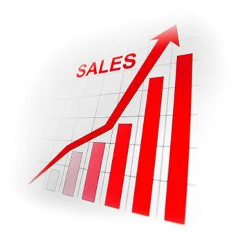 Sales graph Stock Photos