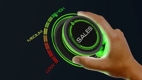 SALES HIGH Illustrazione stock