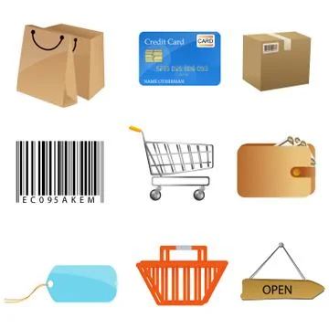 Sales icons Stock Illustration
