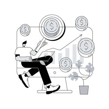 Sales index abstract concept vector illustration. Stock Illustration
