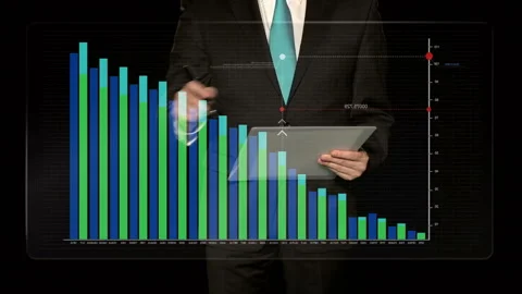  Sales Infographics Screen 2 Video stock 210211830