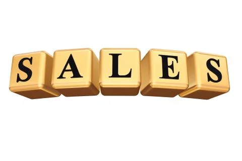 Sales isolated Stock Illustration