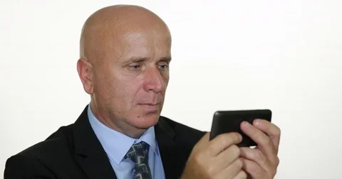 Sales Manager Use Touch Tablet Analyse Financial Statistics Real Estate Market Stock Footage 83654487