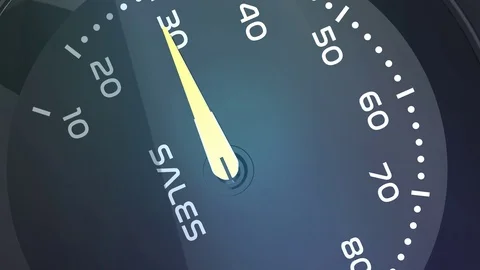 Sales meter or indicator conceptual animation Stock-Footage 90217604