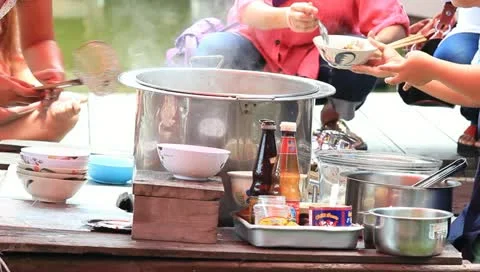 Sales of noodles Stock Footage 11138374