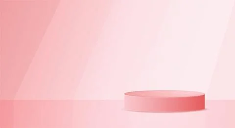 Sales podium background. Three dimensional concept product display Stock Illustration