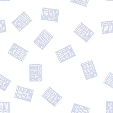 Sales report glyph seamless pattern イラスト素材