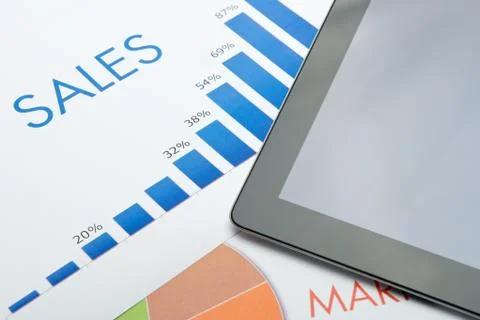 Sales report Stock Photos