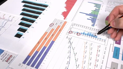 Sales reports data  sales reports data a Video stock 210212151