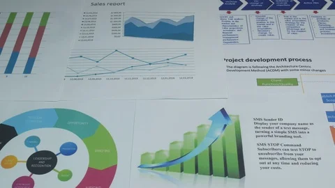 Sales Reports Stock-Footage 87918819