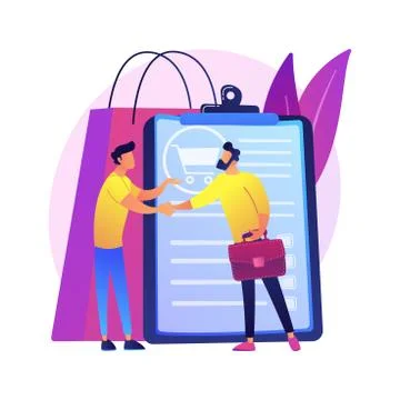 Sales representative abstract concept vector illustration. Stock Illustration