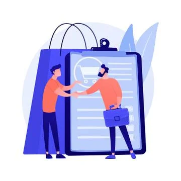 Sales representative abstract concept vector illustration. Stock Illustration
