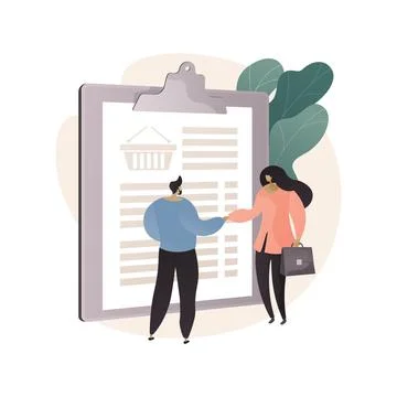 Sales representative abstract concept vector illustration. Stock Illustration