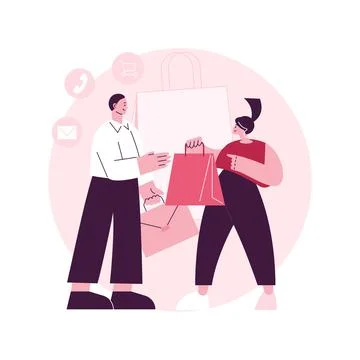 Sales representative abstract concept vector illustration. Stock Illustration