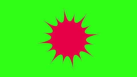 Sales Star Circle Shape on Green Background Stock Footage 318987082