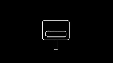 Sales Thin Icon With Alpha Channel Stock Footage 72135750