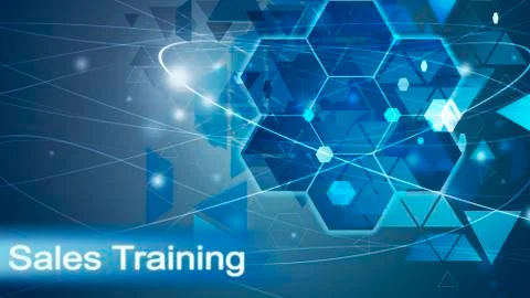 Sales Training concept, Innovation Computer Data Technology Business Stock Illustration