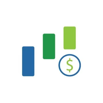 Sales vector icon logo design Stock Illustration