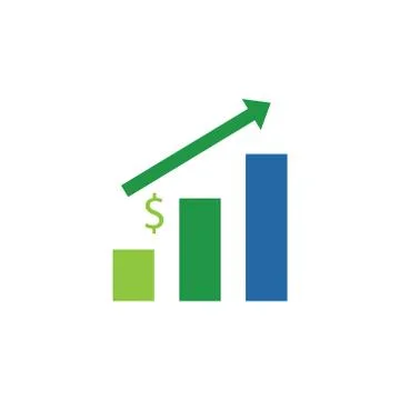 Sales vector icon logo design Stock Illustration