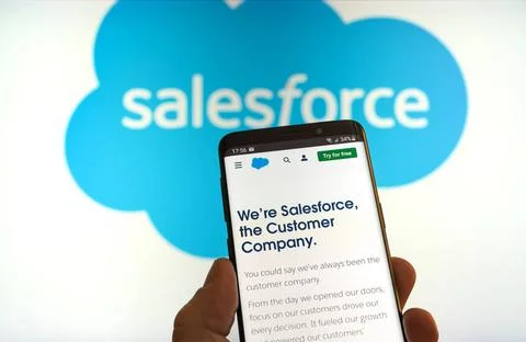  Salesforce - cloud based software company Salesforce - cloud based softwa... Foto stock
