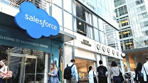 Salesforce Tower Manhattan Stock Footage