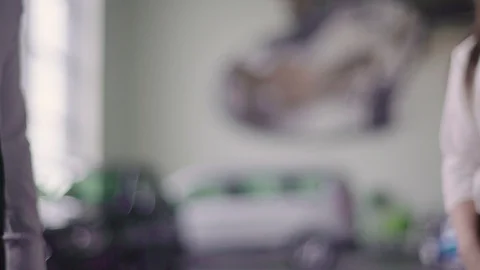 Salesman and client shake hands. Stock Footage 92665723