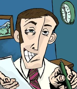 Salesman illustration Stock Illustration