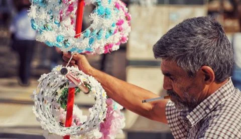 A salesman in Turkey Stock Photos
