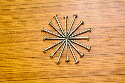 Salf tapping screw Foto stock
