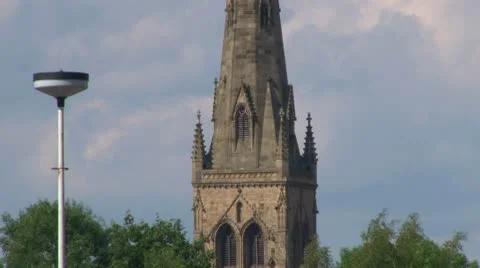 Salford Cathedral Stock Footage 8950782