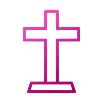 Salib Element gradient pink easter illustration Stock Illustration