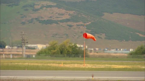 Salinas Airport Windsock 스톡 동영상 86830668