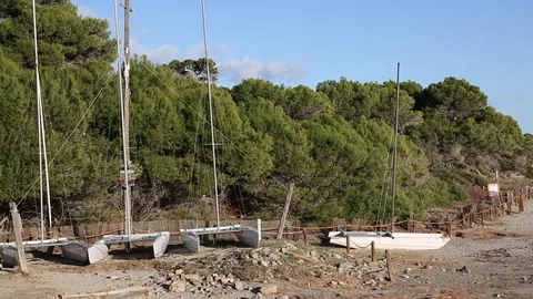 Salinas Beach in Ibiza Stock Footage 83873266