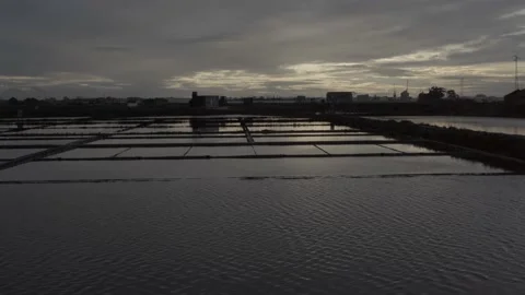 Salinas de Aveiro at Sunset Video stock 237876603