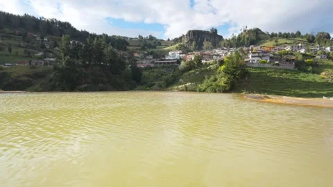 Salinas de Guaranda thermal baths in Ecuador 스톡 동영상 311204590