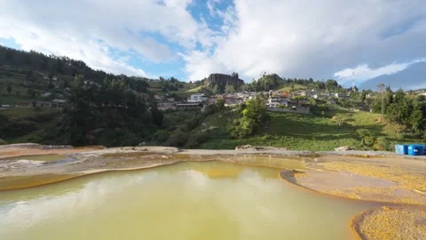 Salinas de Guaranda thermal baths in Ecuador Stock Footage 311204619
