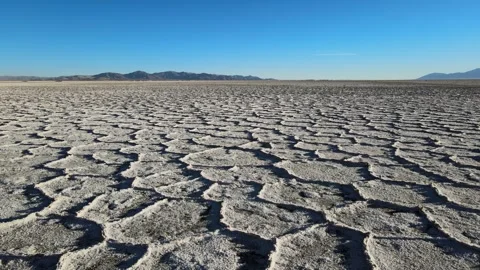 Salinas Grandes Salt Flat Polygon Patterns in Jujuy Province Argentina 動画素材 345521416