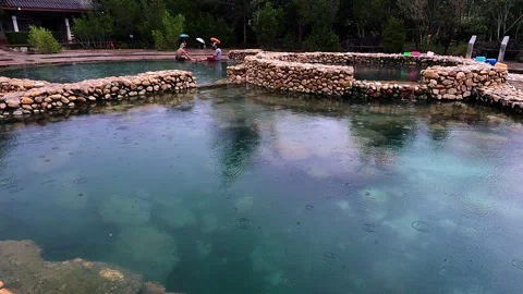 Saline​ Hot Spring Video stock 256640041