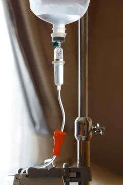 Saline solution drip Stock Photos