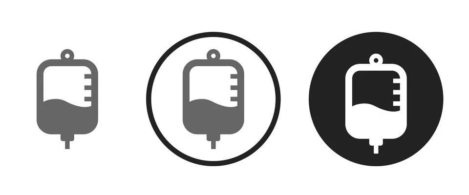 Saline solution icon . web icon set .vector illustration Stock Illustration