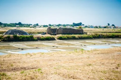 Saline with water Foto stock