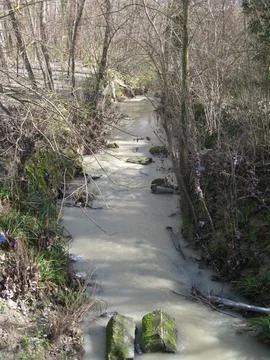 The Salinello stream Stock Photos