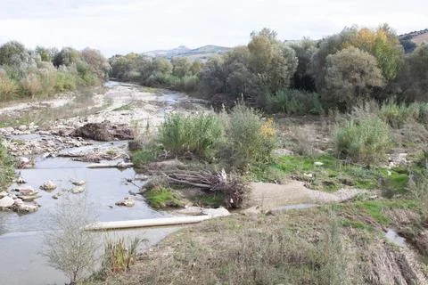 Salinello stream Stock Photos